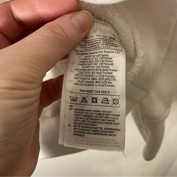 adidas Sweatshirt Classic Three Stripe Pullover Size Medium GUC - Picture 10 of 12